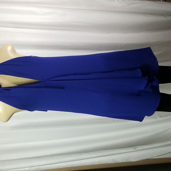 Bcbgmaxazria claudia cascade halter top in royal blue SIZE xs - Picture 2 of 8